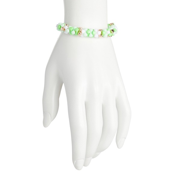 DANNIJO Angle Green Adjustable Beaded Bracelet NWT - Picture 2 of 16